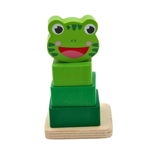 Picture of WOODEN PUZZLE ANIMAL HEAD FROG
